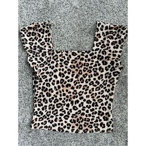 ❤️Society Stitch Cheetah Top